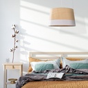 Suspension Marina en coton raphia et blanc, intégrée dans une chambre moderne - Dakar, Sénégal