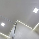 Panneau LED 18W Premium Carré Lumière Jaune 22.5x22.5 cm