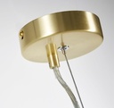 Luminaire suspendu design en verre ambré et métal doré D49 à Dakar, Sénégal