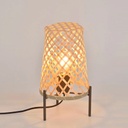 KAMI - Lampe trépied en bambou tressé naturel H31