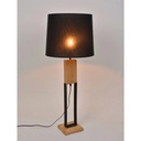 Belle lampe à poser en bois naturel et métal noir H100.Disponible sur Dakar, Sénégal l