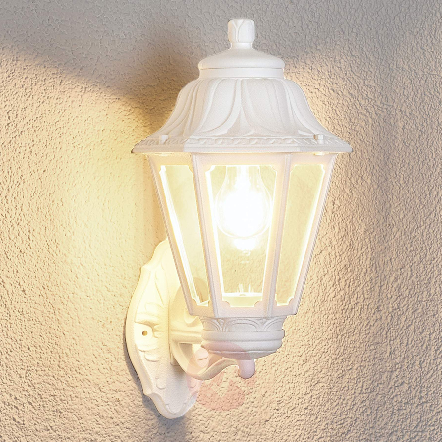 Applique d'extérieur hexagonale Anna Bisso 1x E27 LED Diffuseur en résine blanche opale IP55 Dakar, Sénégal