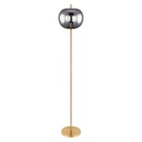 Lampadaire Blacky en métal laiton et verre fumé, design moderne et élégant, idéal pour une décoration contemporaine à Dakar, Sénégal