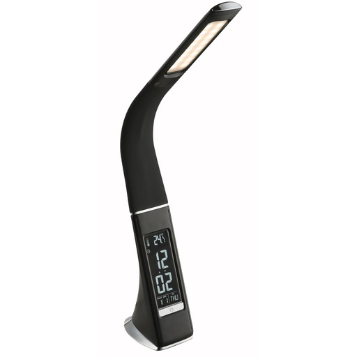 SOPHIE - Lampe à poser LED 6W noir avec variateur sensitif lumière 3 intensités
