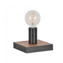 Lampe à poser Conrad en bois naturel