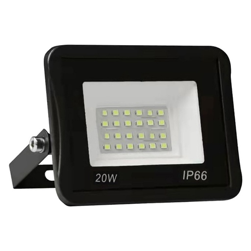 Projecteur LED 20W SMD Noir Lumière Jaune étanche IP65