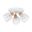 OTTAWA - Spot / Plafonnier 3 lampes en métal blanc