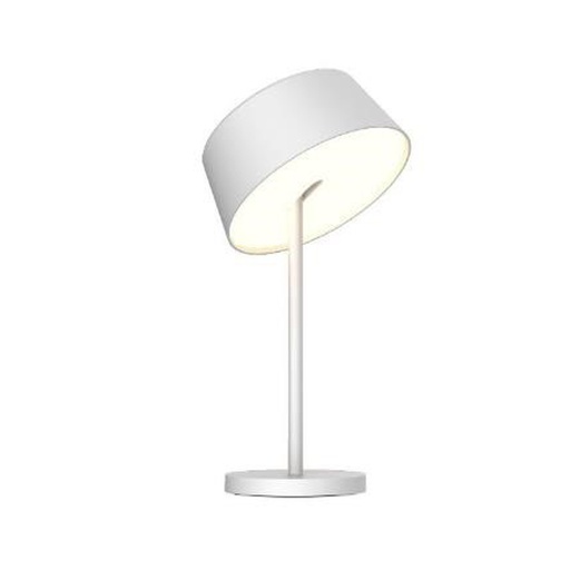 [HIBL101] THRILL - Lampe à poser LED 7W en plastique et métal blanc lumière jaune H34