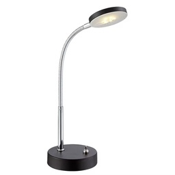 [GLO24124CV] DENIZ - Lampe à poser LED 5W noir Lumière Jaune H30