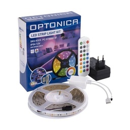 [OPT4323CV] Bande LED + contrôleur IR + télécommande RGB étanche IP54