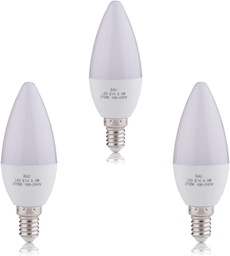[VTA7263] Pack de 3 Ampoules LED Bougie C37 E14 5.5W Lumière jaune