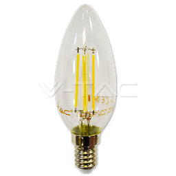 [VTA4365] Ampoule LED Filament bougie E14 4W Lumière Jaune