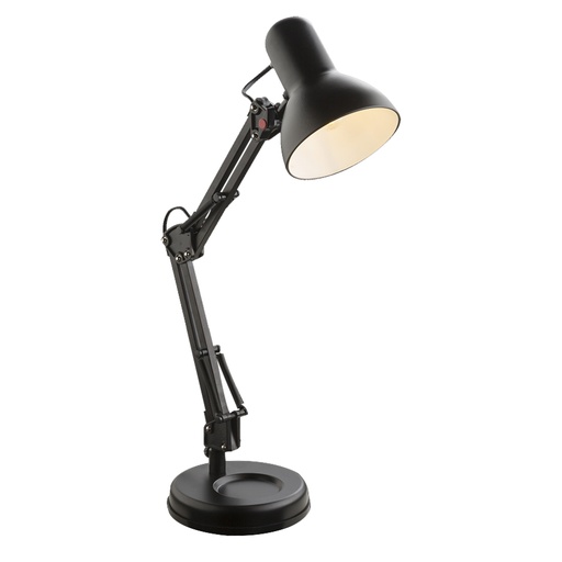 [GLO24880] FAMOUS - Lampe à poser en plastique et métal noir H59