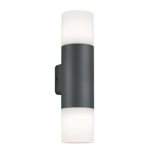[EVXJA302] HOOSIC - Applique extérieur 2 lampes en fonte aluminium anthracite étanche