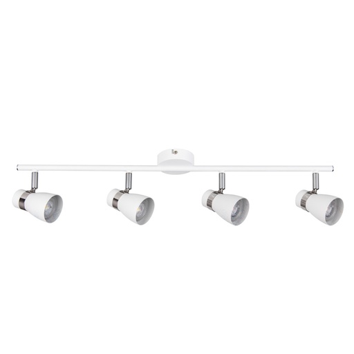 [KAN28768] ENALI - Applique / Plafonnier 4 lampes en acier blanc