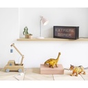 DINOSAURE - Lampe à poser en résine marron H25