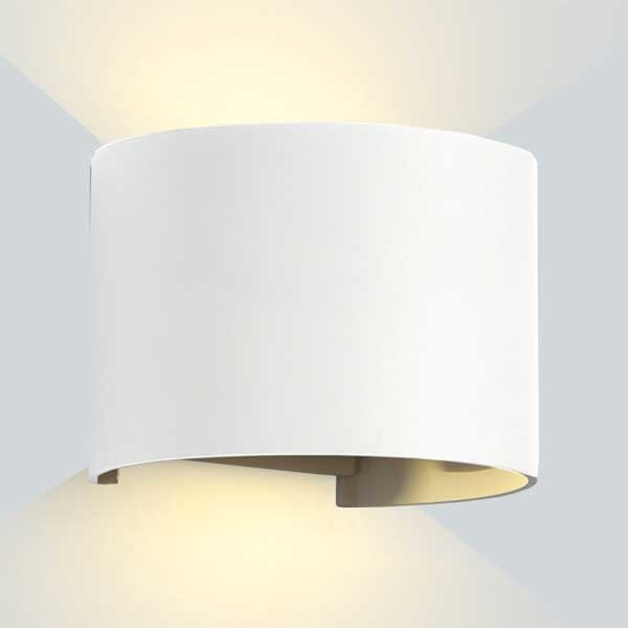Applique Murale LED Ronde 6W Aluminium Blanc Lumière Jaune Chaude IP65 Dakar, Sénégal