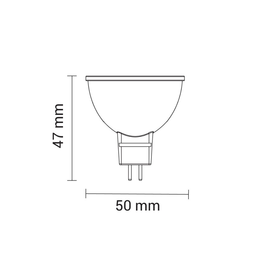 Ampoule LED MR16 7W 110° Lumière Jaune