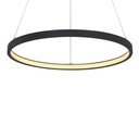 Suspension Ralph LED 19W en métal noir avec lumière jaune intégrée, parfaite pour une ambiance chaleureuse, Dakar, Sénégal.