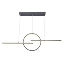Lustre LED 50W barral en métal graphite Lumière avec 3 intensités Dakar , Sénégal