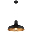 ARMATURE - Suspension en noir et doré Ø36