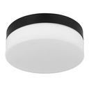 Plafonnier Vranos en aluminium noir étanche IP44 Ø19