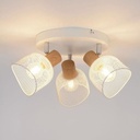 Spot/plafonnier Ottawa 3 lampes en métal blanc, design moderne et élégant pour un éclairage chaleureux – Dakar, Sénégal.