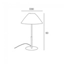 Schéma de la lampe à poser Playa, disponible sur Dakar, Sénégal.