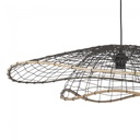 Suspension lanka xxl forme feuille en métal filaire noir Dakar , Sénégal
