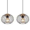 Lustre 3 lampes lacky en métal noir mat Dakar , Sénégal