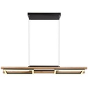 Schéma technique du lustre 3 lampes Soeni avec dimensions détaillées - Dakar, Sénégal.