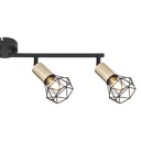 XARA I - Spot / Plafonnier 4 lampes en métal  laiton vieilli