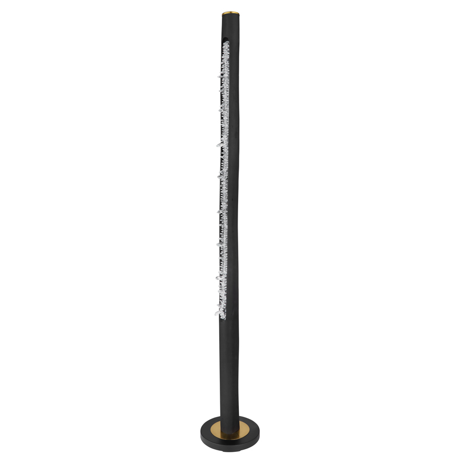 FELICITAS - Lampadaire LED 15W en métal noir mat Lumière Jaune H151