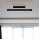 Plafonnier LED 15W Felicitas installé dans un salon moderne, éclairage sophistiqué - Dakar, Sénégal
