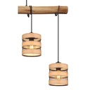 Luminaire Soeni en bois naturel et métal noir, parfait pour une ambiance chaleureuse