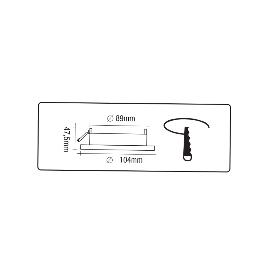 Spot encastré GU10 orientable carré noir 10x10cm