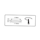 Zoom sur le spot encastré GU10 orientable rond noir Ø10cm