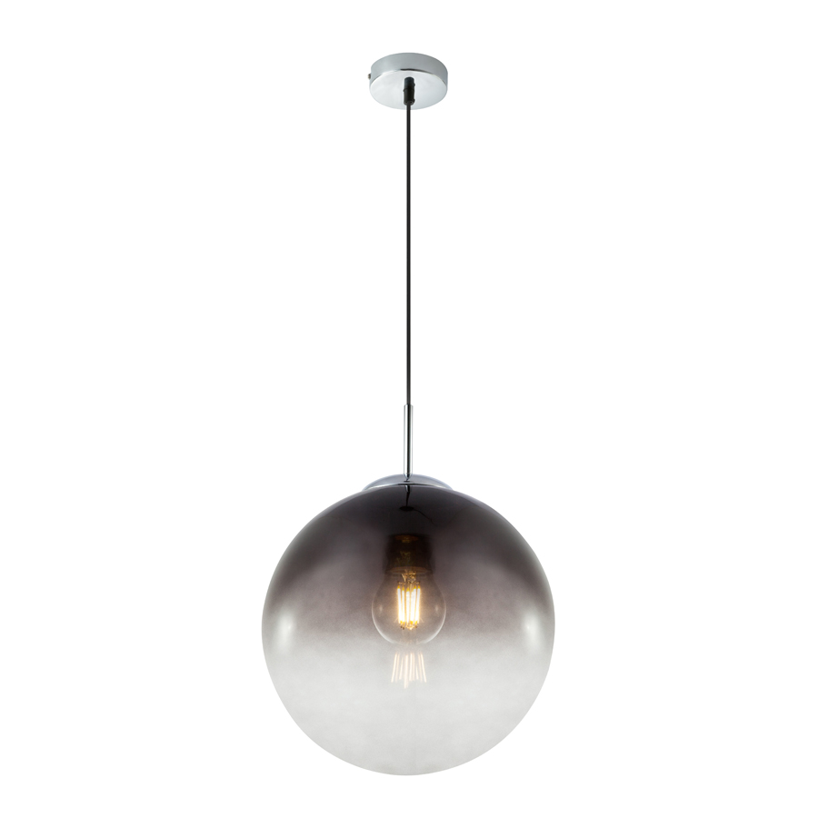 Suspension varus en métal chrome et verre transparent fumé Dakar , Sénégal
