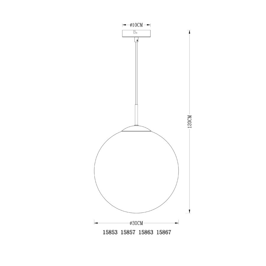 Suspension varus en métal chrome et verre transparent fumé Dakar , Sénégal