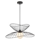 Suspension Sophiste en métal filaire noir et globe en verre blanc, design moderne" - Dakar, Sénégal