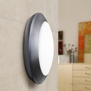 Lampe Ronde Berta Hublot Résine Noire Plastique Opale GX53 LED IP66 1300 Lumens Dakar, Sénégal