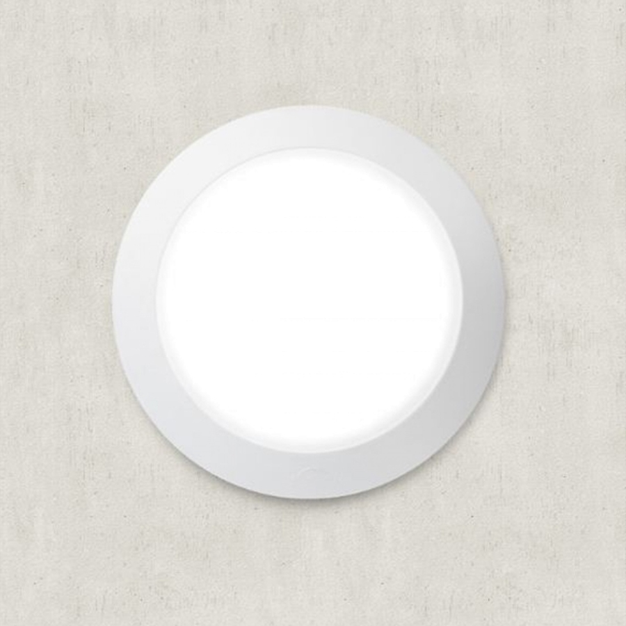 Lampe Ronde en Résine Blanche Hublot GX53 LED IP66 Installation Murale Plafond Dakar, Sénégal