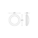 Applique ou plafonnier LED rond BERTA Résine blanche GX53 1300 Lumens IP66 Dakar, Sénégal