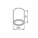 Plafonnier Aqilo en aluminium noir GU10 PAR16 LED IP65 étanche pour intérieur et extérieur Dakar, Sénégal