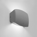 ABRAM 150 - Applique murale LED 4W en résine et plastique gris étanche IP55