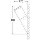 Applique Murale LED Moderne Amelia FS Douille E27 Antichoc Résine Noire Protection IP55 Dakar, Sénégal