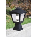 Lampadaire de Jardin Garonne Aluminium Anthracite Verre Transparent IP44 Dakar, Sénégal