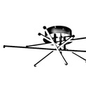 Plafonnier LED 28W Simo en métal noir pour éclairage intérieur - Dakar, Sénégal