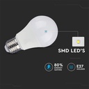 Ampoule LED A60 E27 9W RA80 Capteur Micro-ondes Lumière Blanche Froide