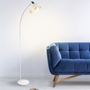 ANITA - Lampadaire en métal blanc H155